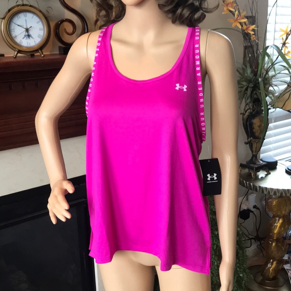 Brand New Under Armour Heatgear Pink Tank Top - Picture 2 of 15